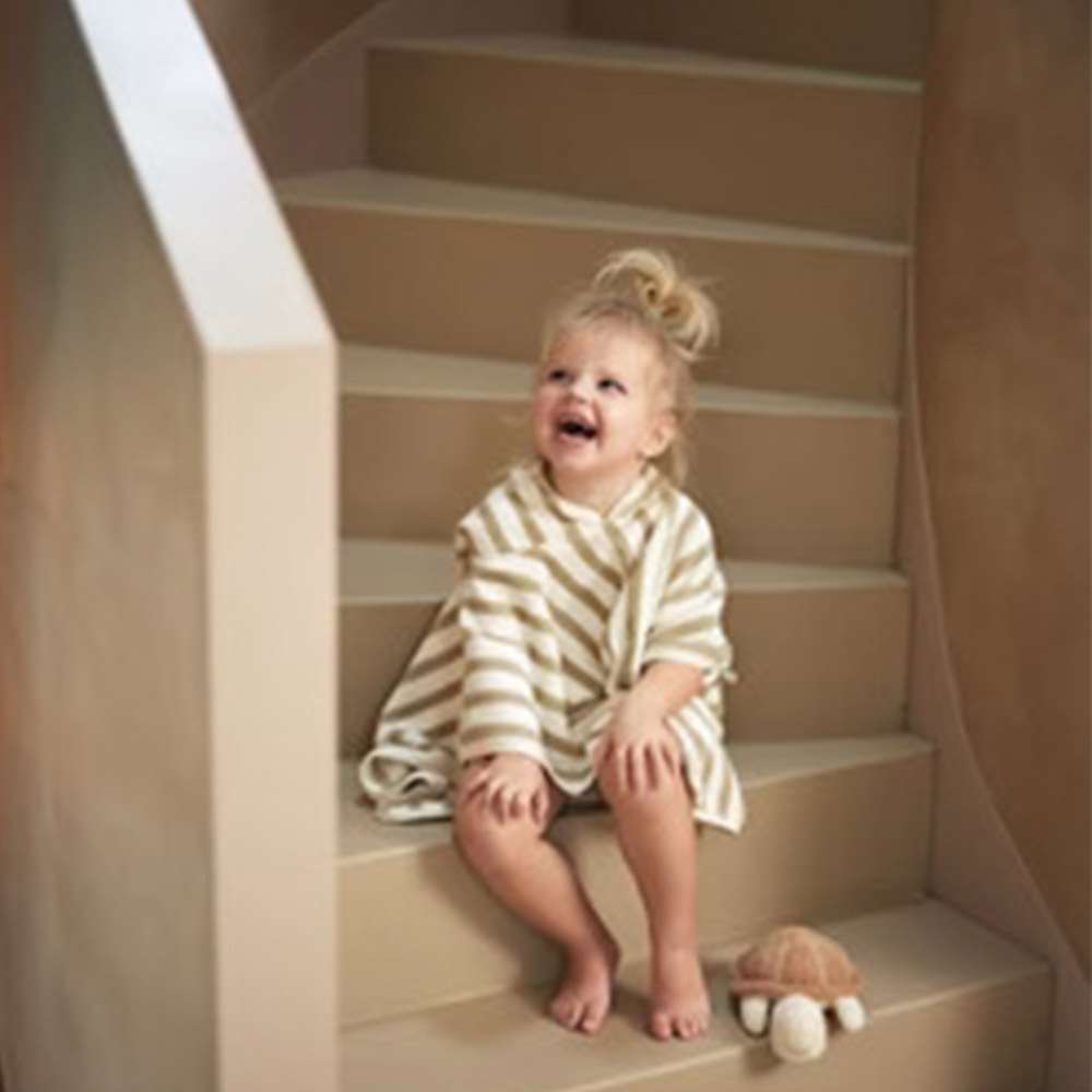 荷蘭Jollein 斗篷浴巾-Olive Green