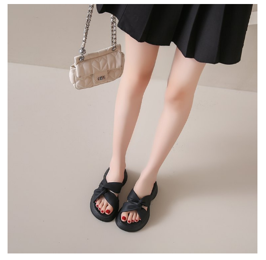 New thick-soled slippers (black size 35-40) (contact customer service after placing order to confirm delivery size)