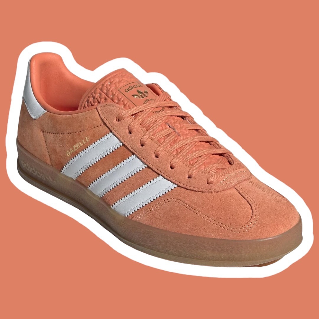 adidas gazelle indoor 落日夕陽 橘子 女鞋 板鞋 ( ji2586)