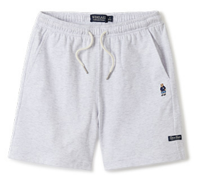 [K] WHO.A.U STEVE SHORTS, LIGHT MELANGE GRAY, WHTME2423F-AA-LIGHT MELANGE GREY (KWAU1159)