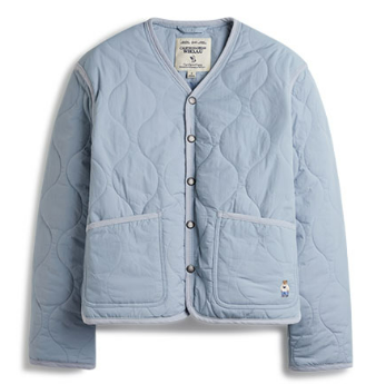[K] WHO.A.U STEVE QUILTING JACKET, LIGHT BLUE, WHJJE1201F-51-LIGHT BLUE (KWAU1170)
