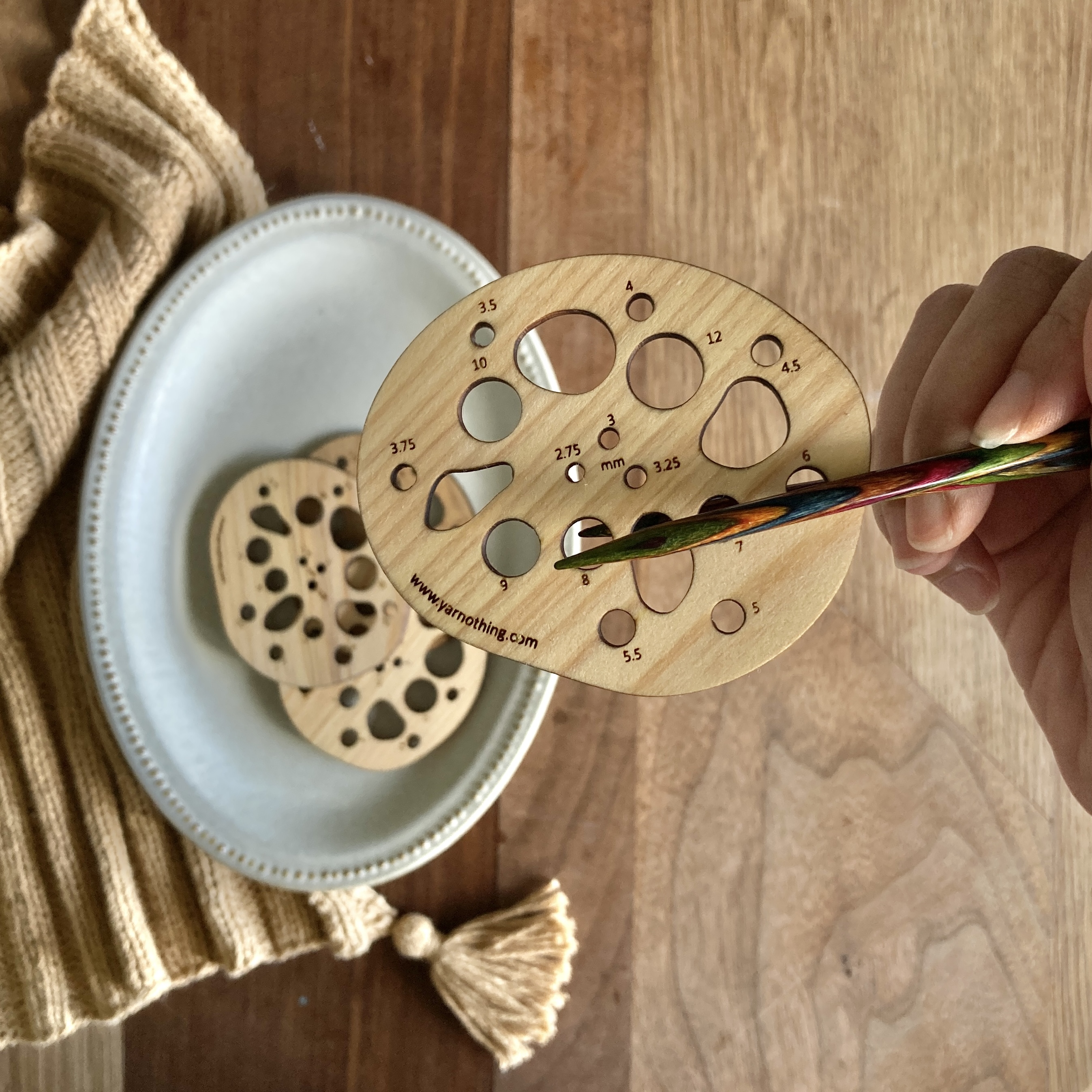 [線製集] 藕片針號尺