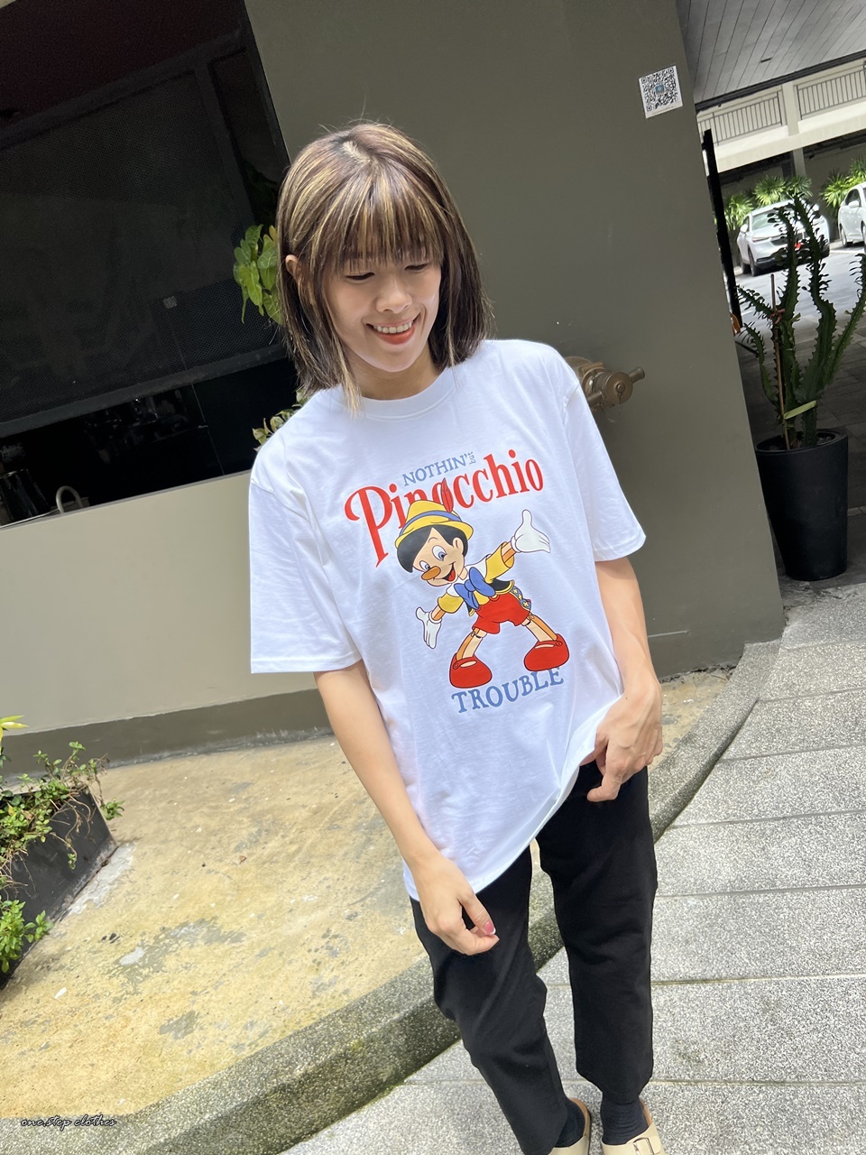 泰國可愛皮諾丘T (白)