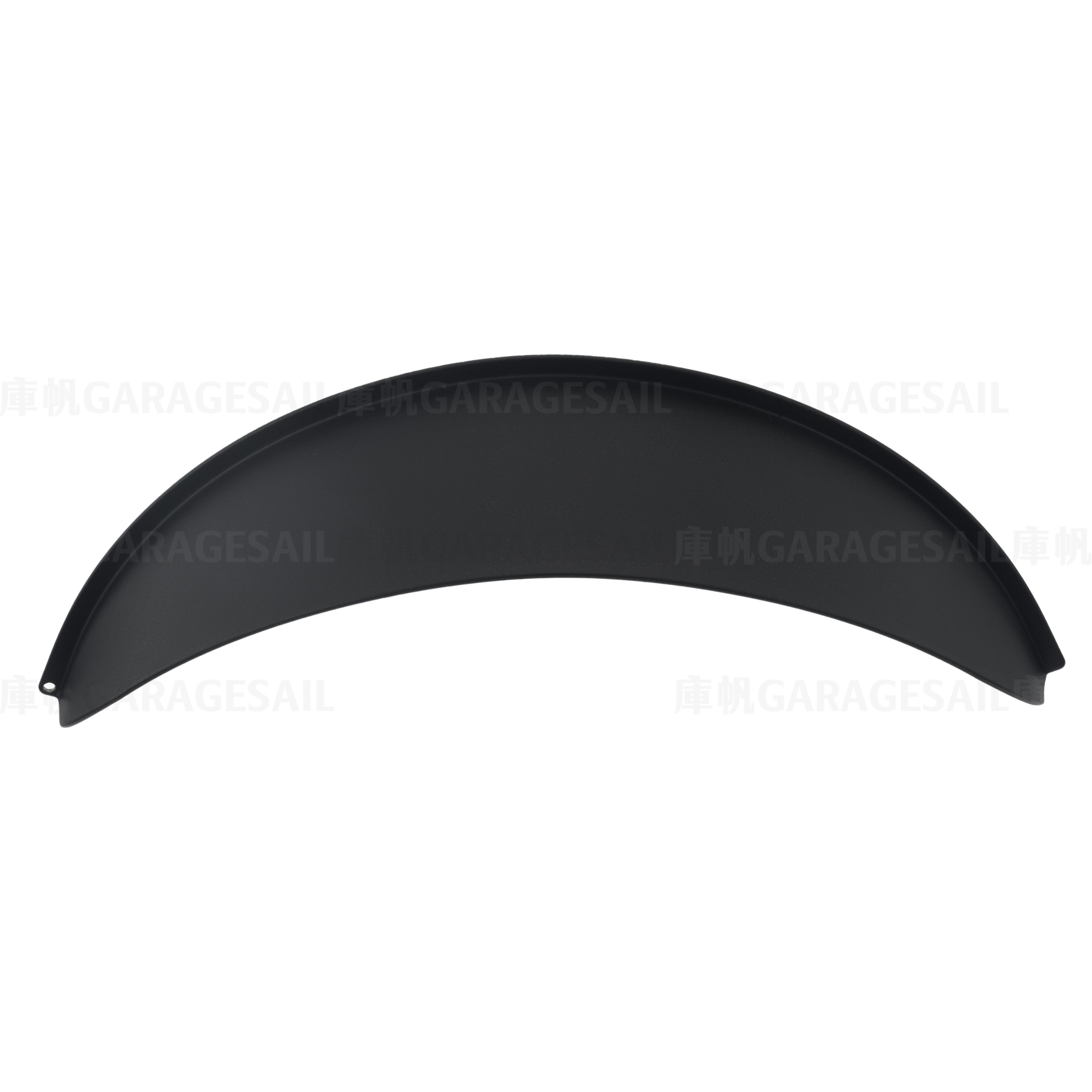 7吋 復古 金屬燈簷 - 消光黑