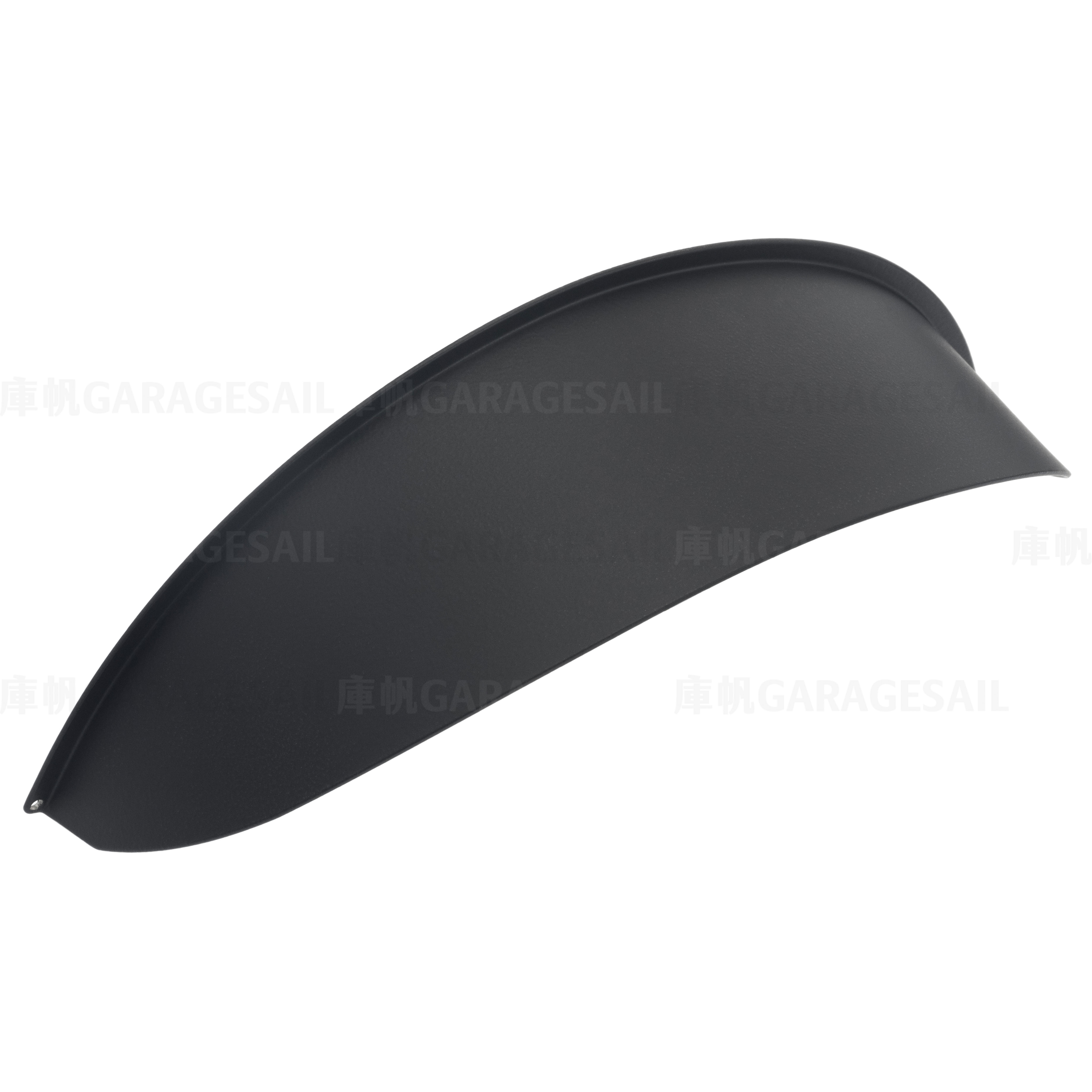 7吋 復古 金屬燈簷 - 消光黑