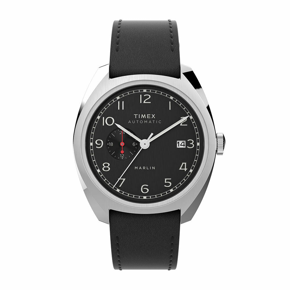 TIMEX Marlin® Sub-Dial Automatic 39mm 黑面 皮帶機械錶 TW2V62100