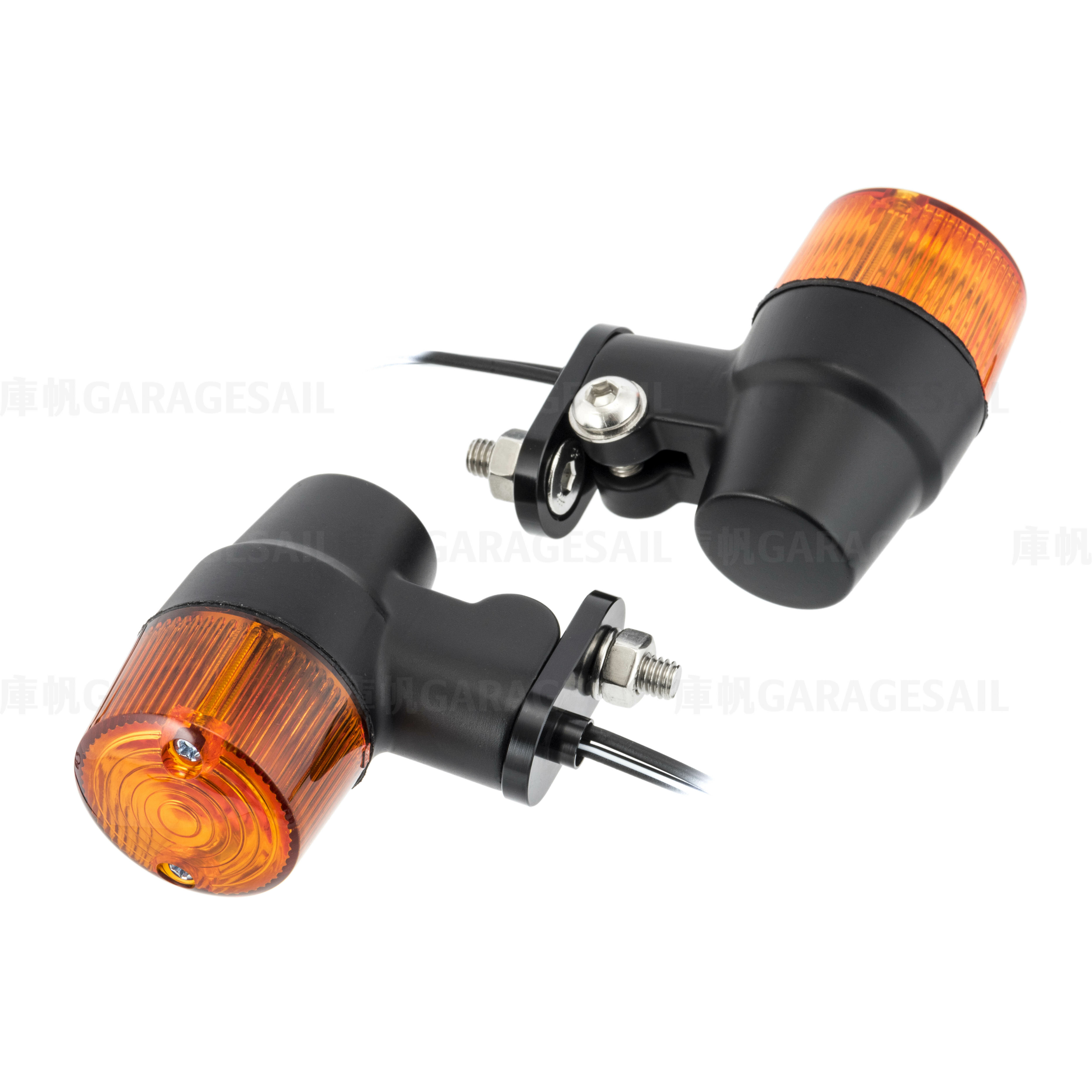 水冷凱旋專用 LED 方向燈 小杯形 消光黑