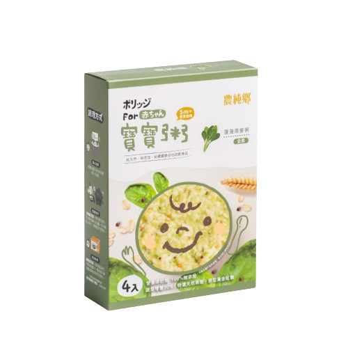 農純鄉 菠菠燕麥粥 (4入) (150g x 4包/盒) 5M+
