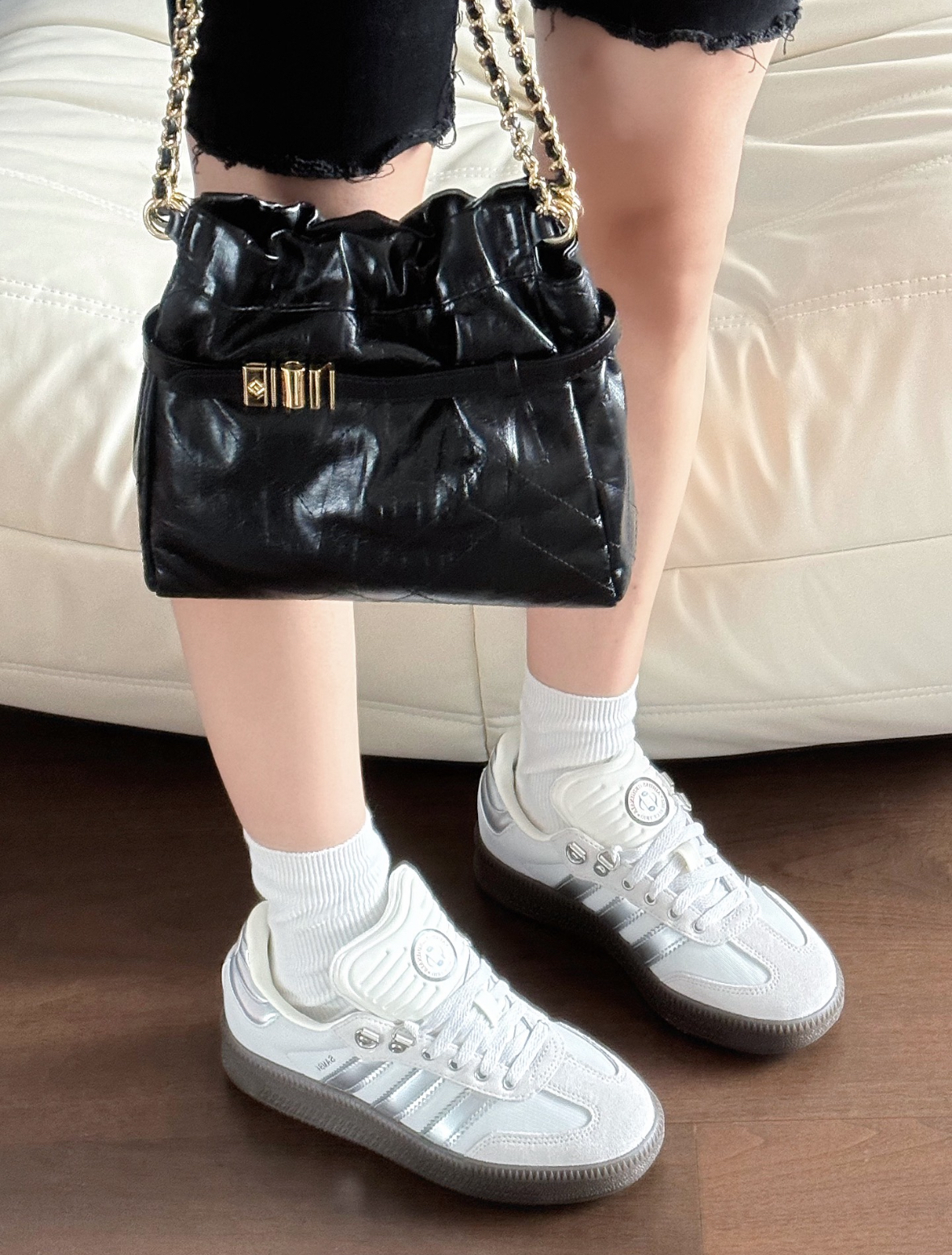 Adidas Samba XLG Blue Trio 液態銀 灰銀 焦糖底 厚底 增高 JP5667/預購