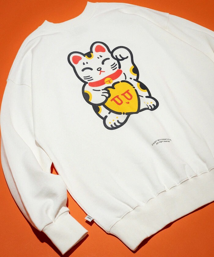 "代購" Kurt Wu 24AW 大學踢 招財猫 crew SWEAT