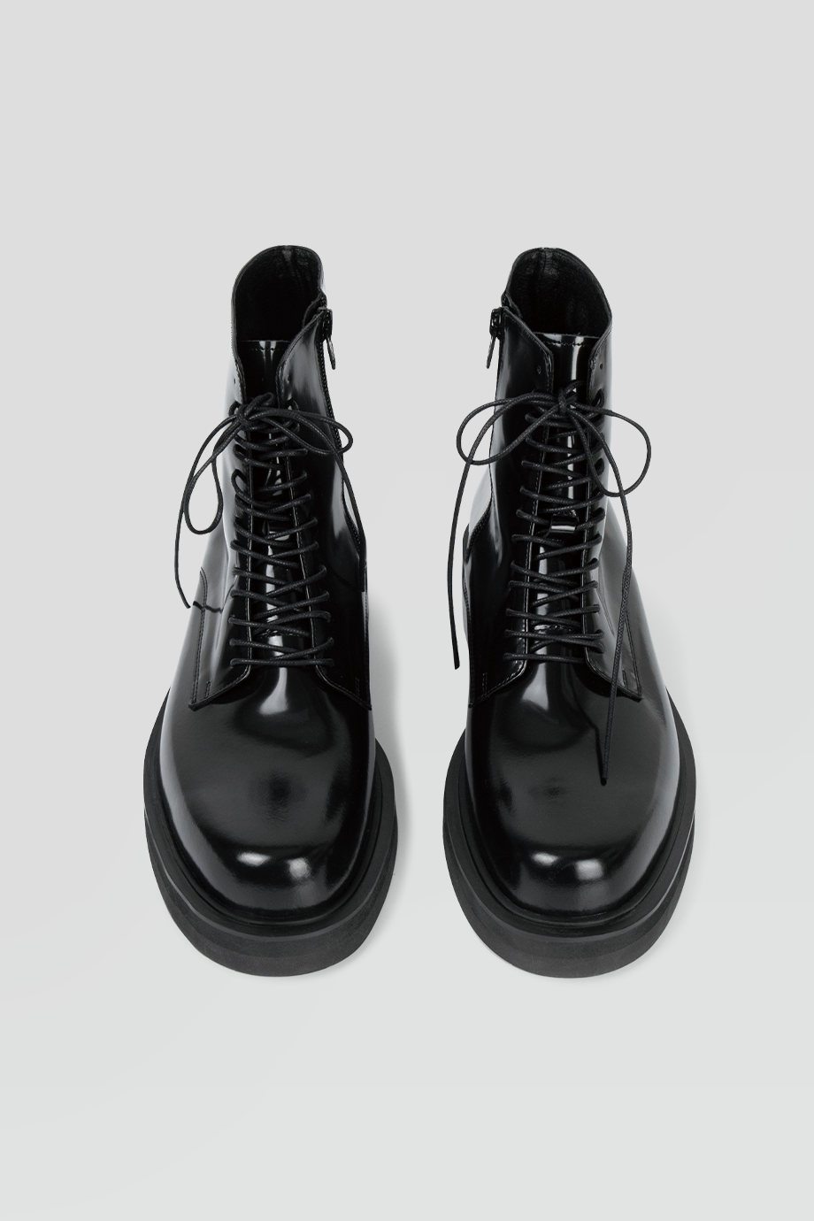 KIMHEKIM｜LACE-UP 真皮繫帶厚底短靴