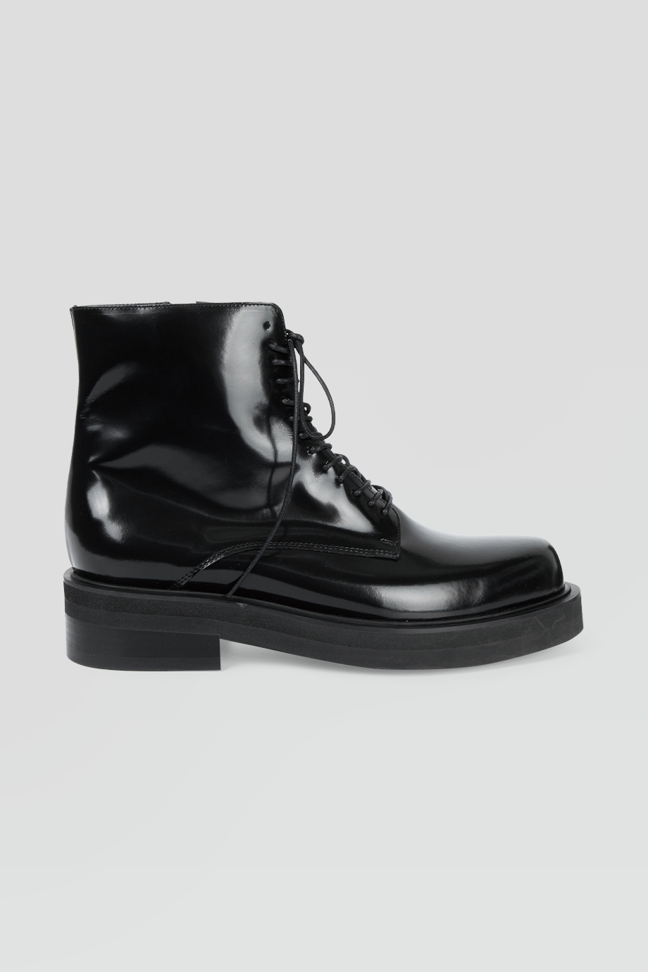 KIMHEKIM｜LACE-UP 真皮繫帶厚底短靴