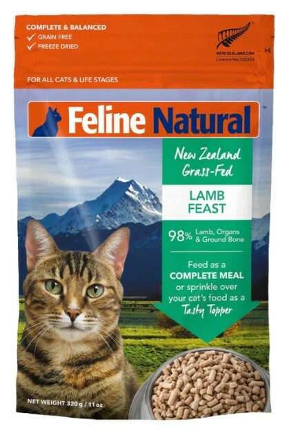 K9 Feline Natural 冷凍脫水鮮肉貓糧-羊肉盛宴配方 320g