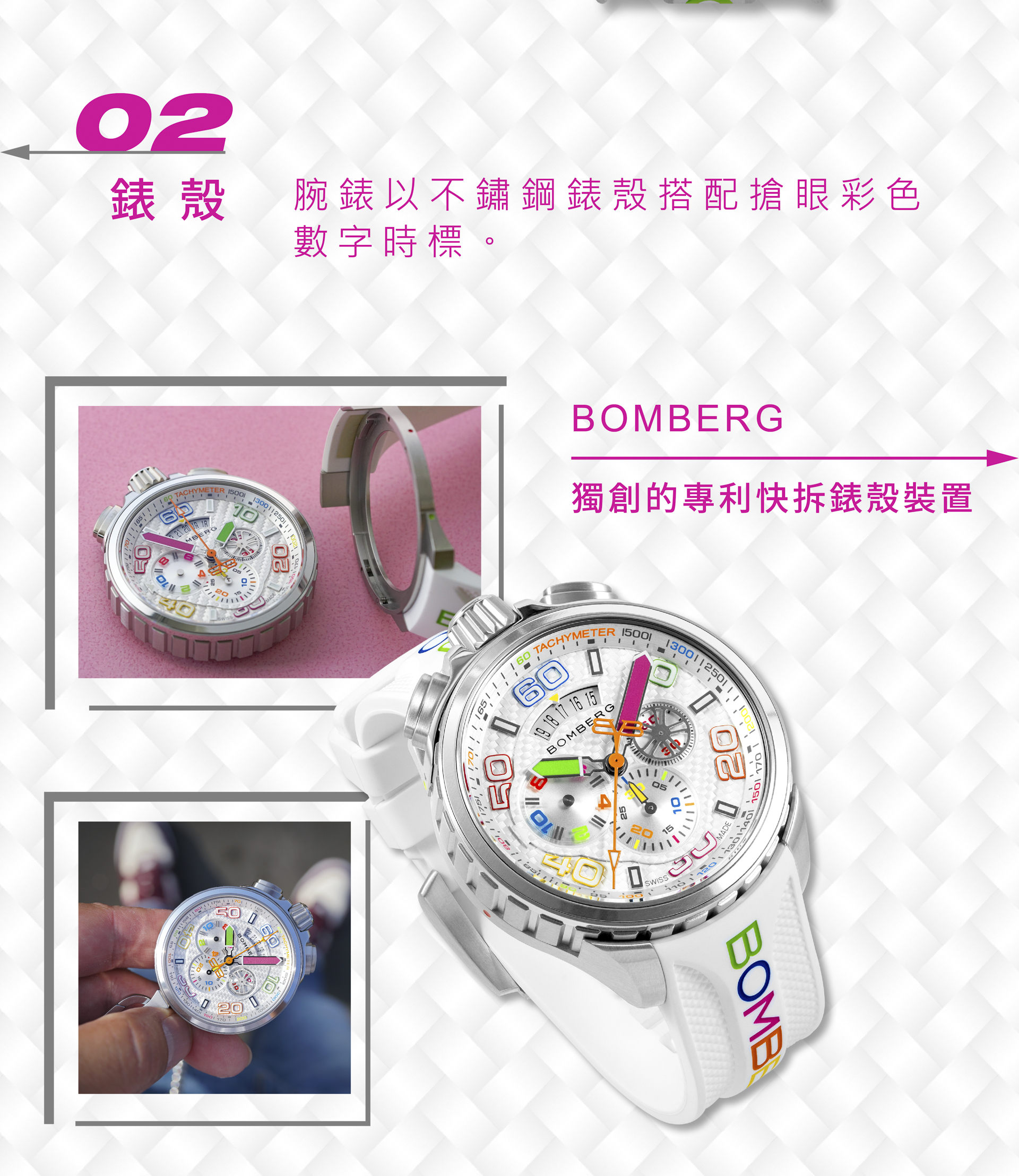 BOMBERG BOLT-68 BOLT-68 炫彩計時碼錶