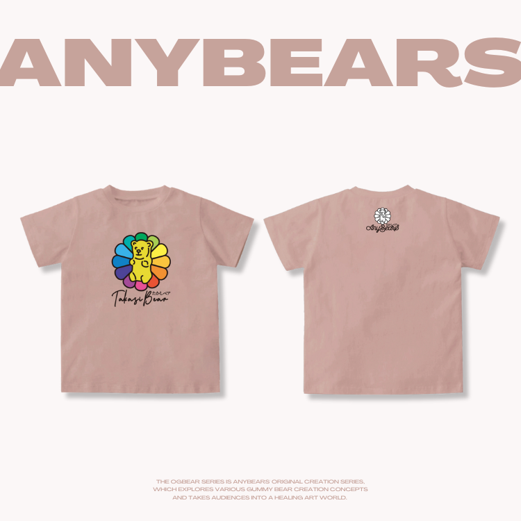 ANYBEARS® Kids collection Takashi BEAR 村上熊兒童短Tee