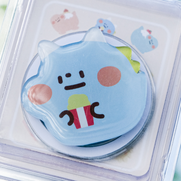 狗狗的小跳步，繪蹦砰｜磁吸手機支架｜爆米花角龍