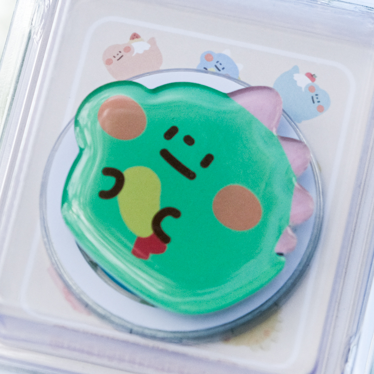 狗狗的小跳步，繪蹦砰｜磁吸手機支架｜炸蝦花邊龍