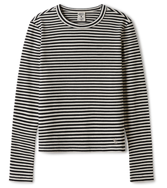 [K] WHO.A.U RIBBED LONG SLEEVE T-SHIRT,MIX, WHLAE3821F-99-MIX (KWAU1326)