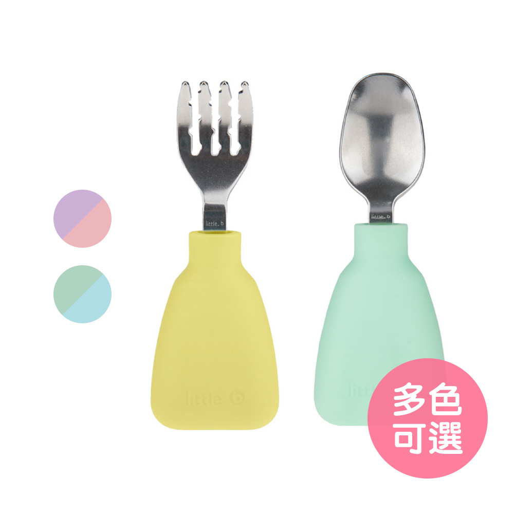 【美國little.b】不鏽鋼小寶石隨行湯叉組