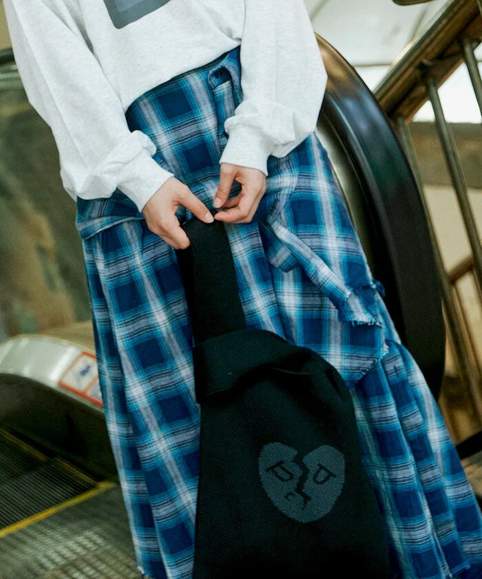 "代購" Kurt Wu 24AW broken heart 愛心針織袋 knit BAG