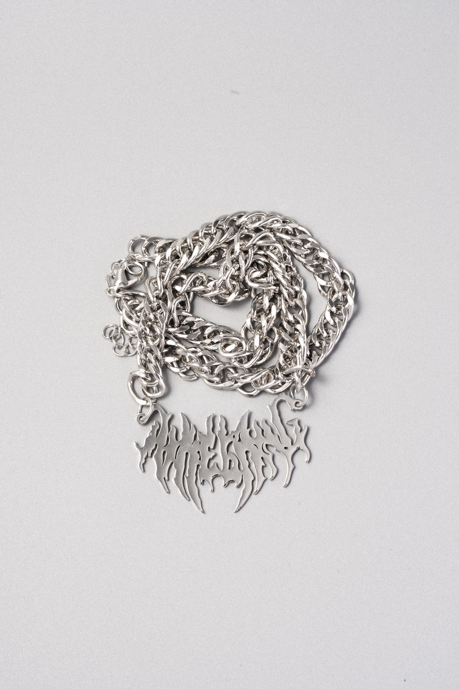 【BLUZ】 酸性字體古巴項鍊 Y2K