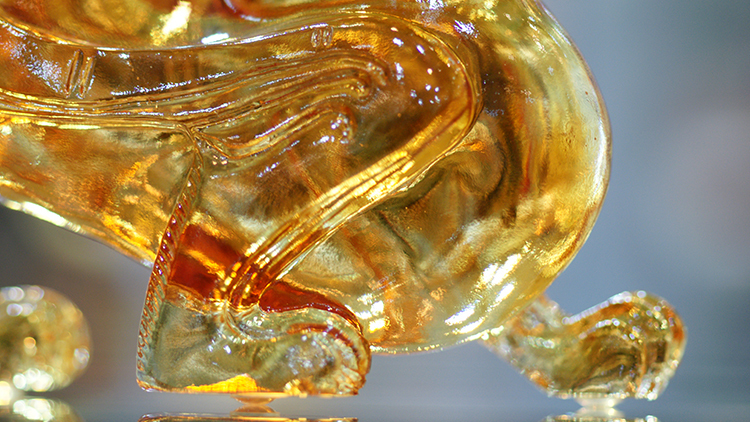 居鹿港窯禮品館│家開運琉璃~財源廣進 貔貅L 琥珀色