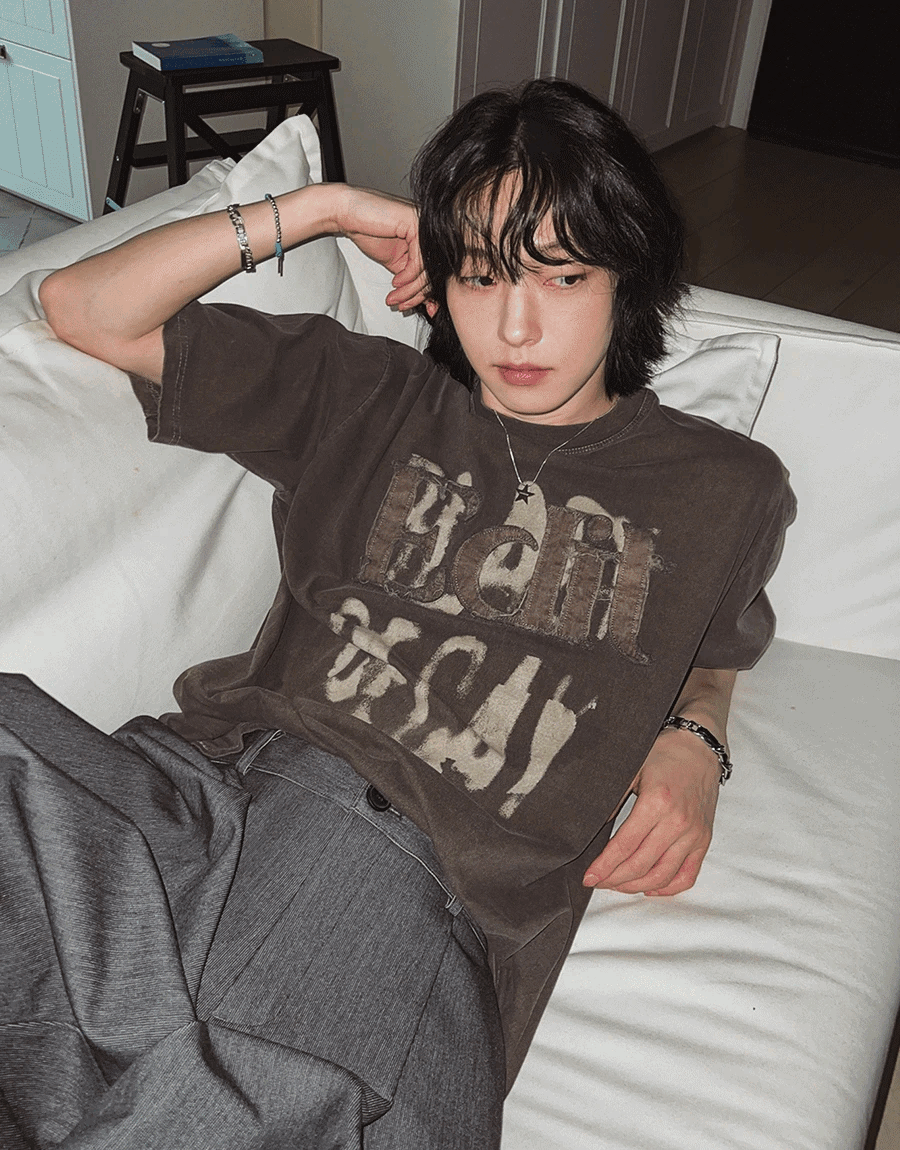 原始着色短袖T恤