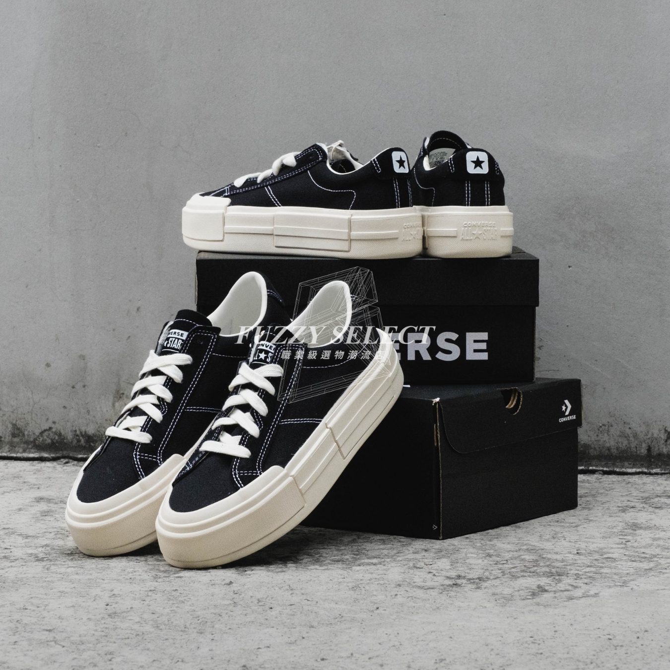 【逢甲FUZZY】Converse Chuck Taylor All Star Cruise 厚底 解構 黑白 A08789C 米白 A08788C