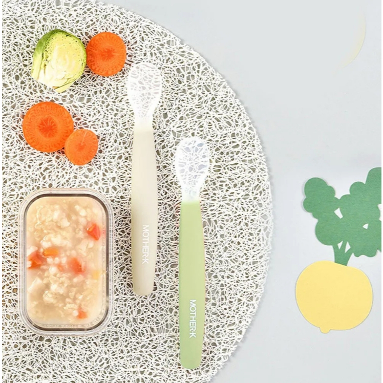 【樂森藥局】MOTHER-K 矽膠果凍湯匙組 餵食湯匙