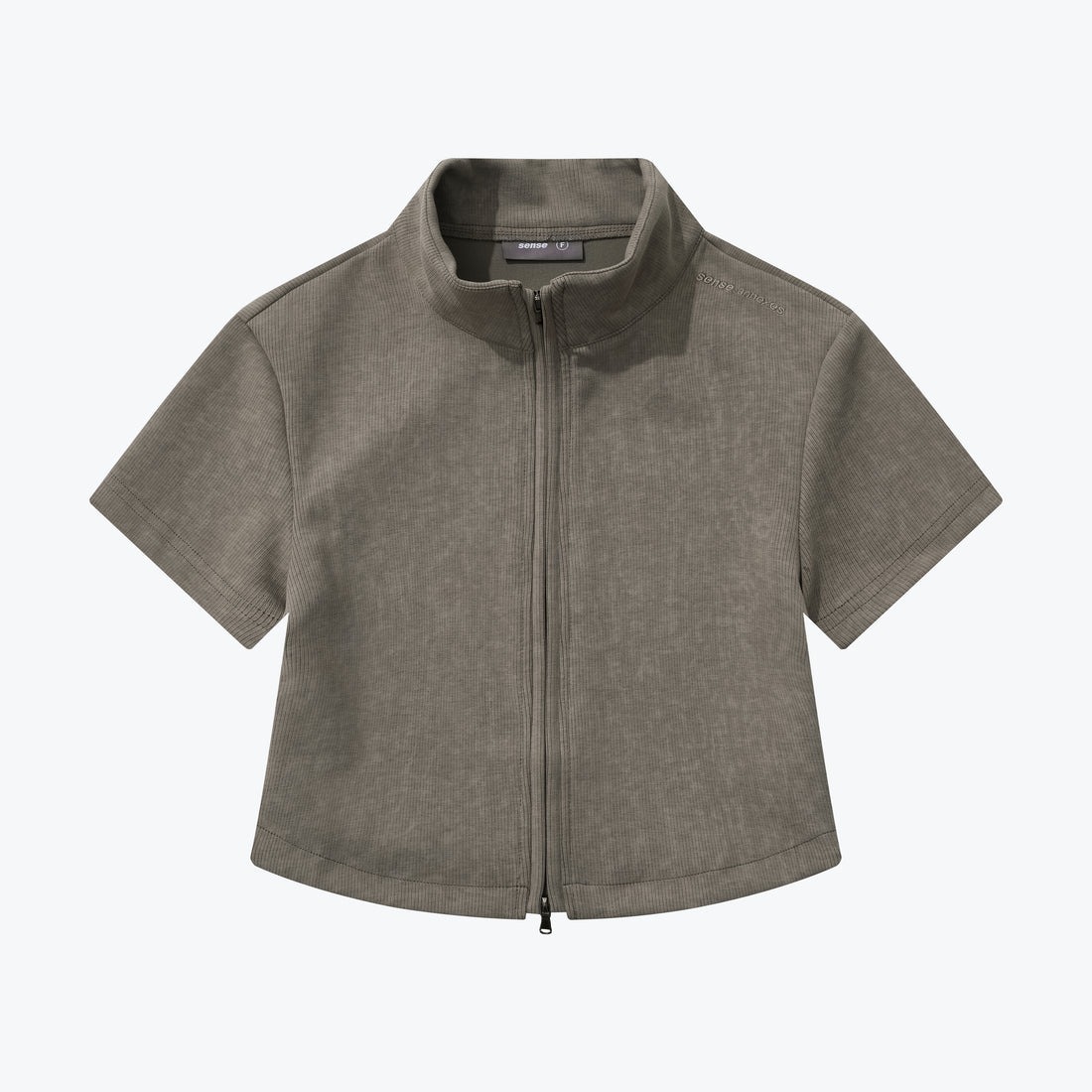 SENSE Washed Zip-Up Shirt