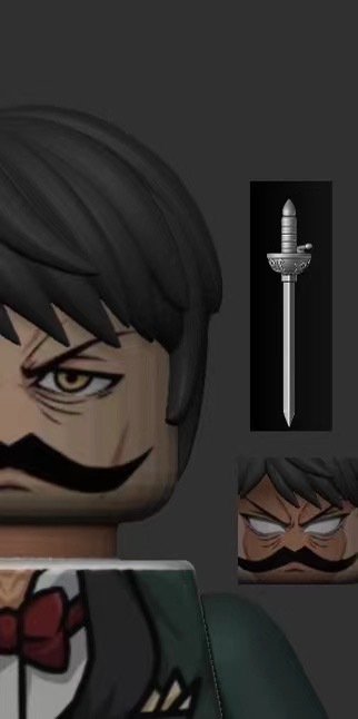 【預訂】【X brick】彈簧鬍子