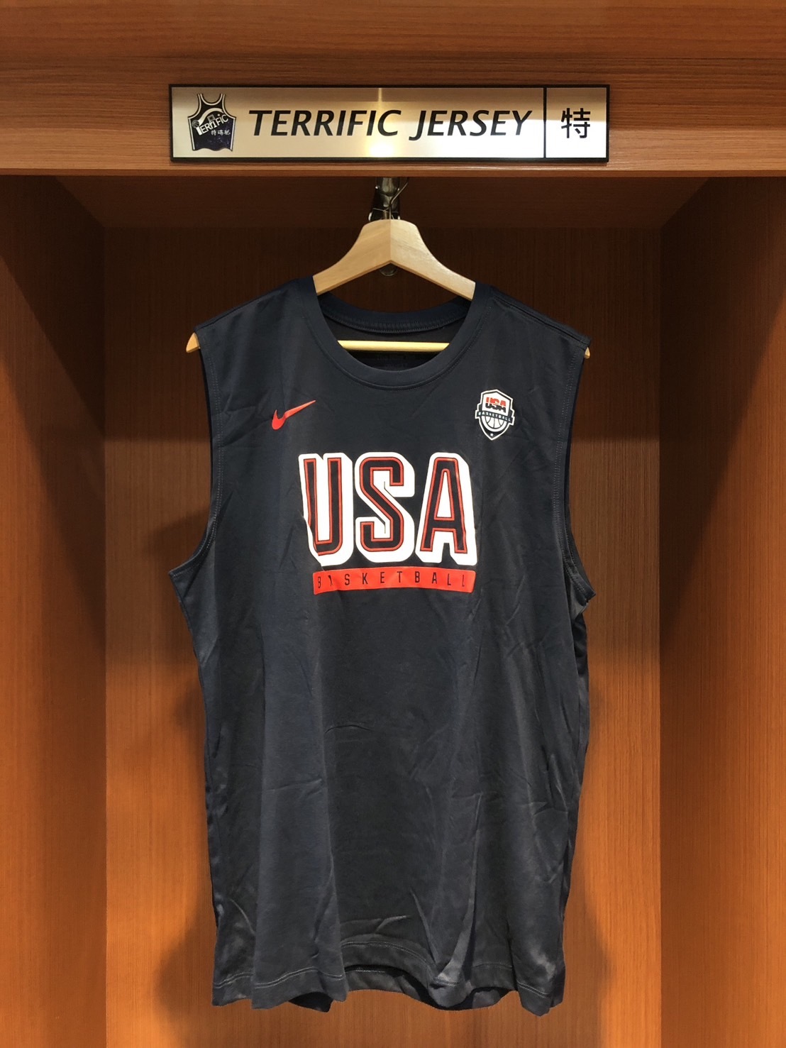USA背心 Team USA Logo 美國隊 深藍隊徽背心 Nike Tank Top 全新