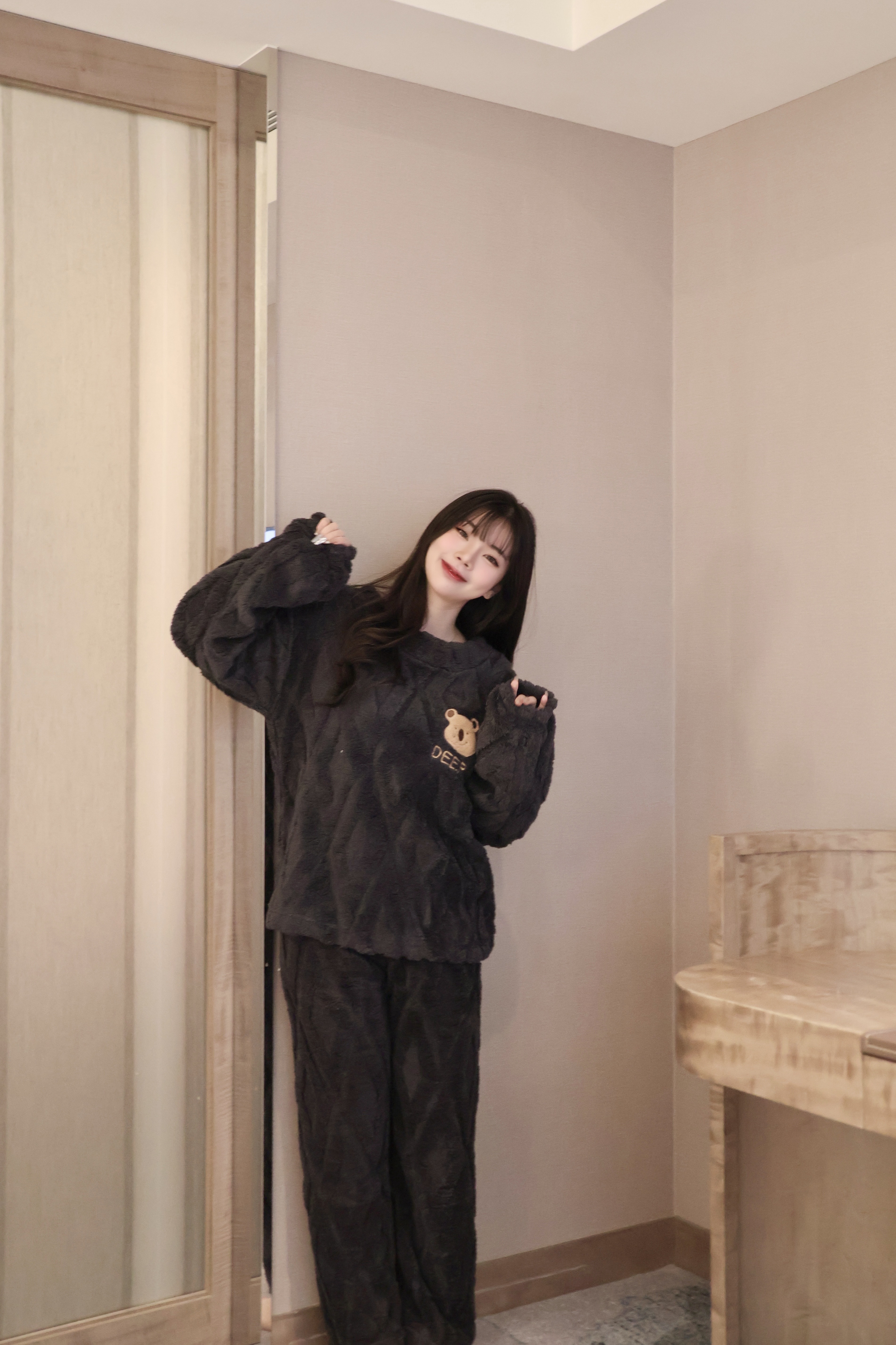 軟綿綿珊瑚絨小熊睡衣🐻