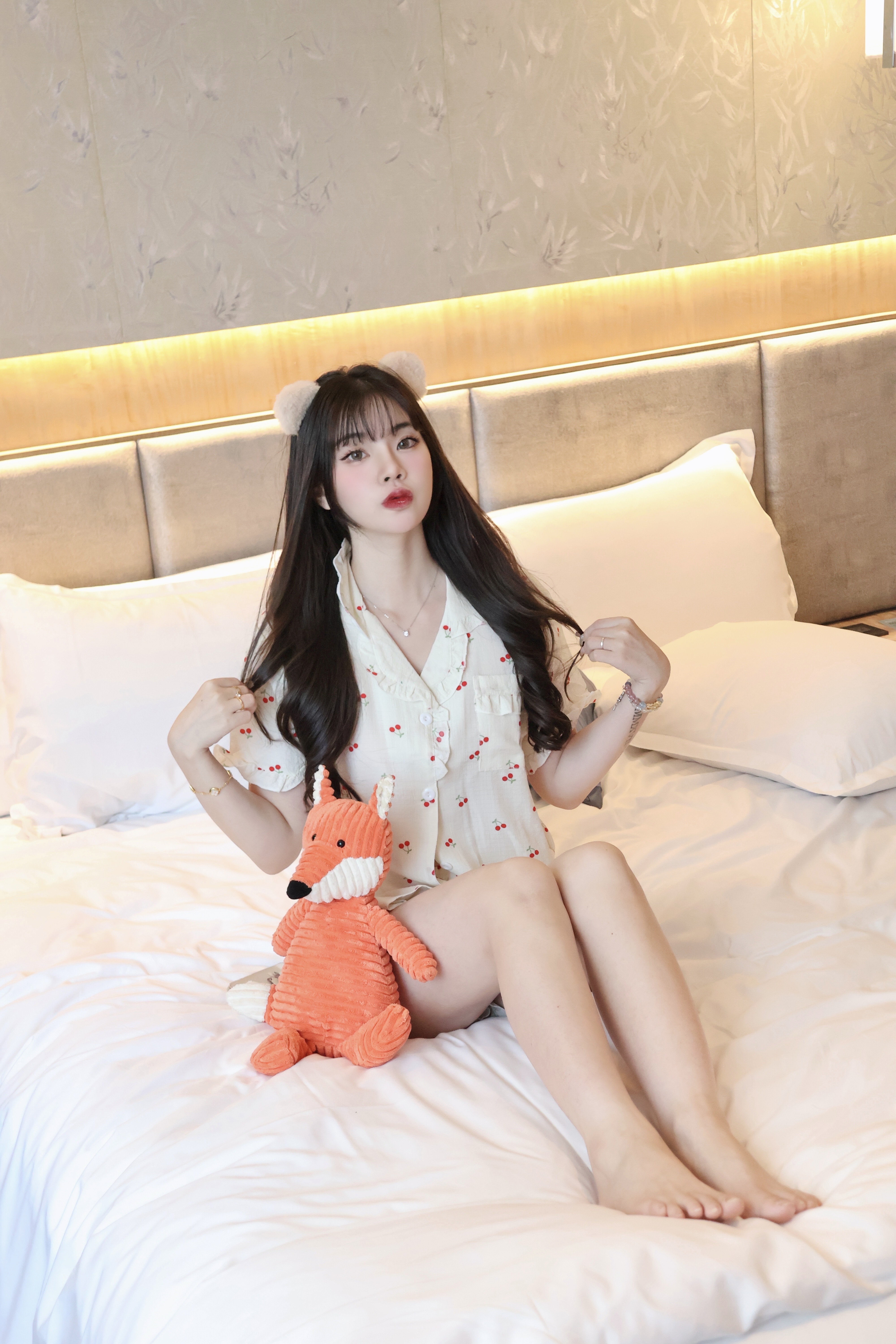 口愛泡泡袖櫻桃睡衣🍒