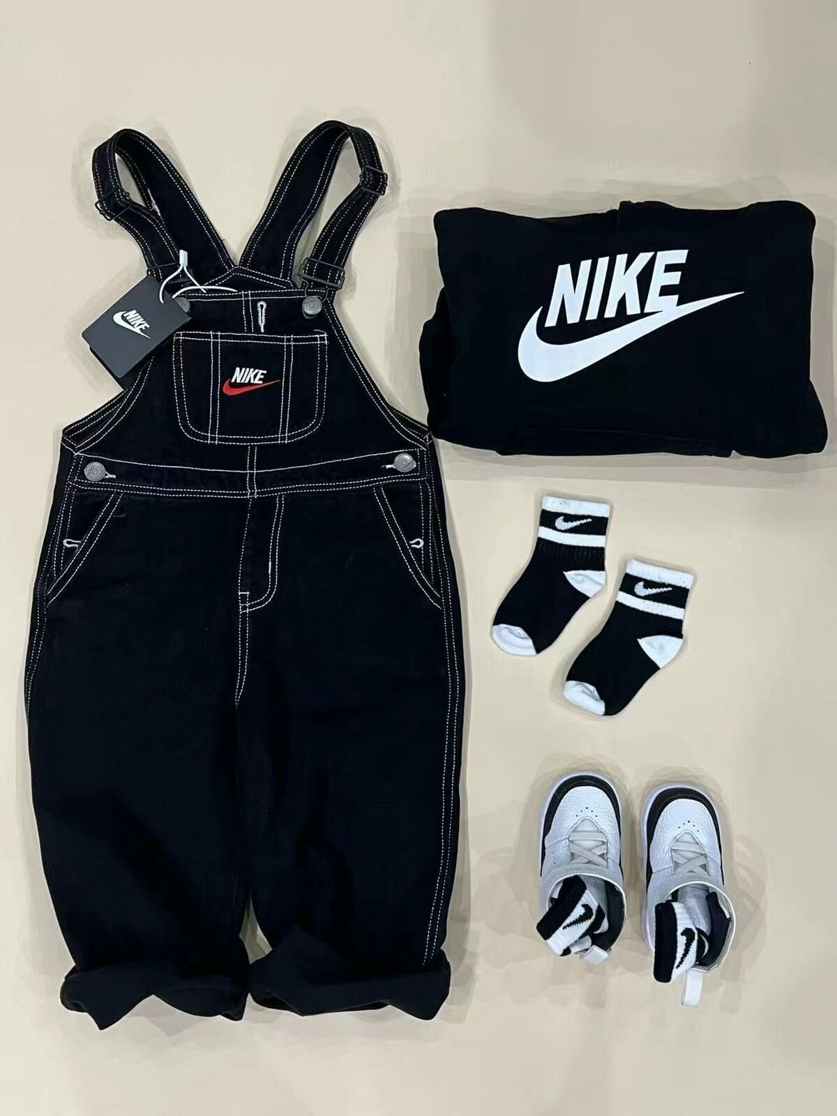 廠單NIKE＊supreme聯名款背帶褲