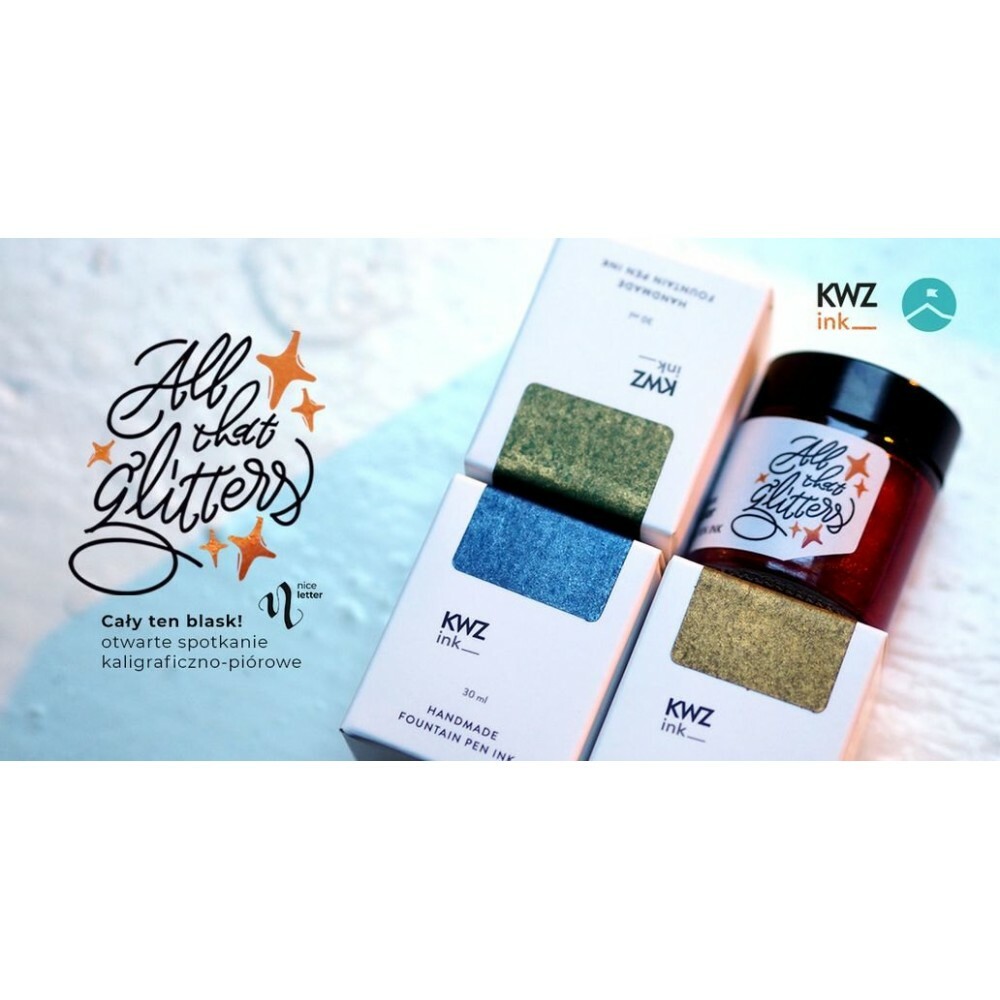 閃耀時刻 鋼筆專用亮粉墨水 30ml｜KWZ