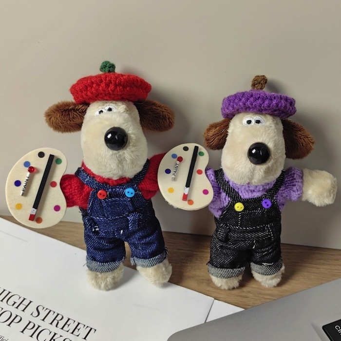 《81576》🎨調色盤畫家款掌門狗阿高吊飾