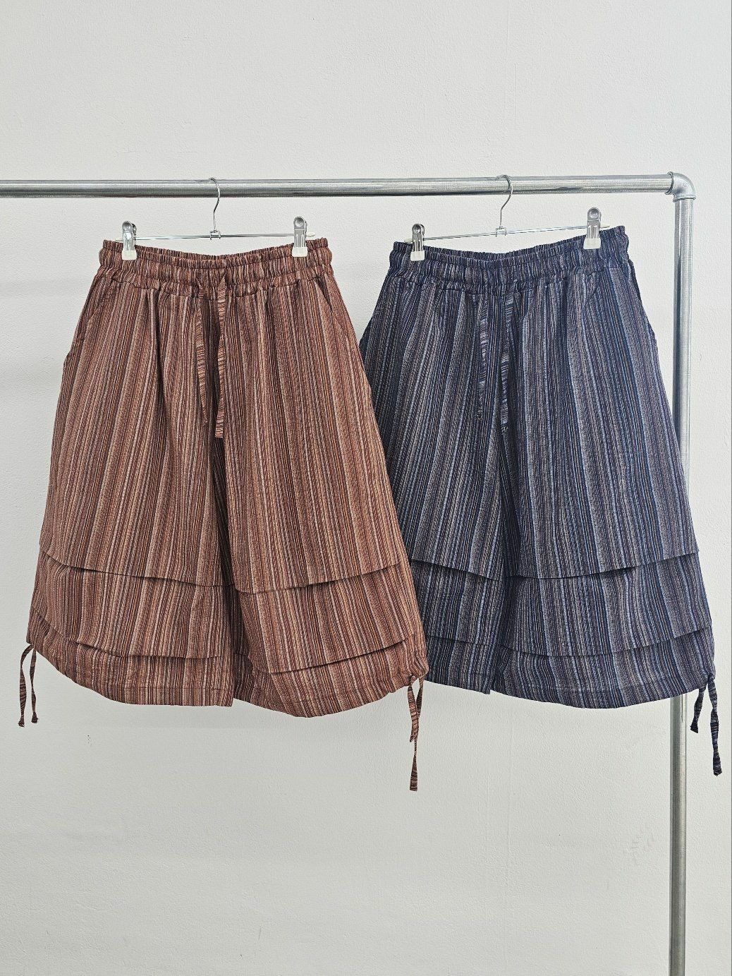 直紋短褲 Floor&co-020P