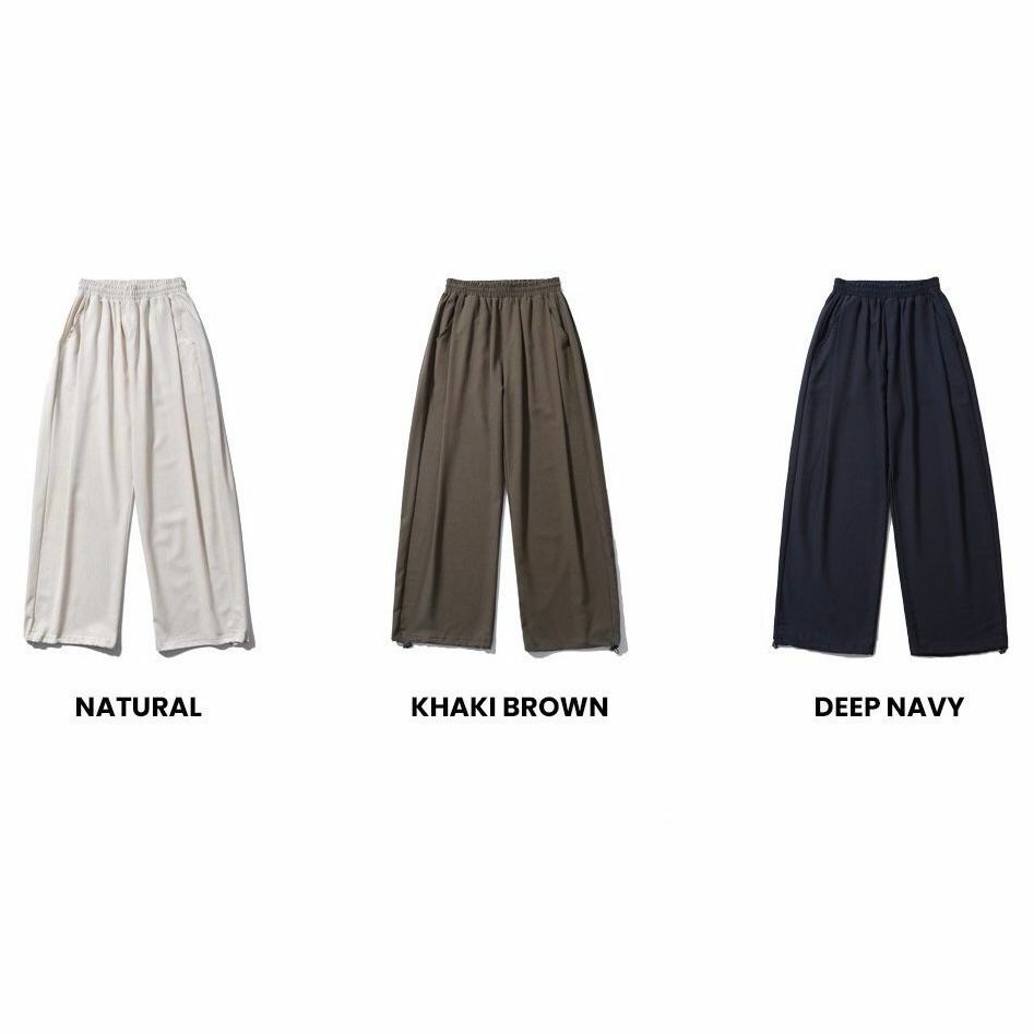 淨色可束腳鬆身褲 P2935