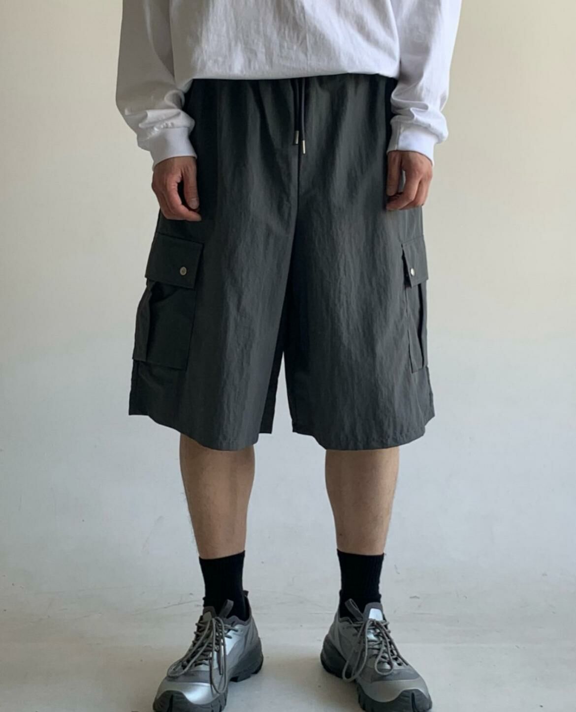 淨色工裝短褲 P2927