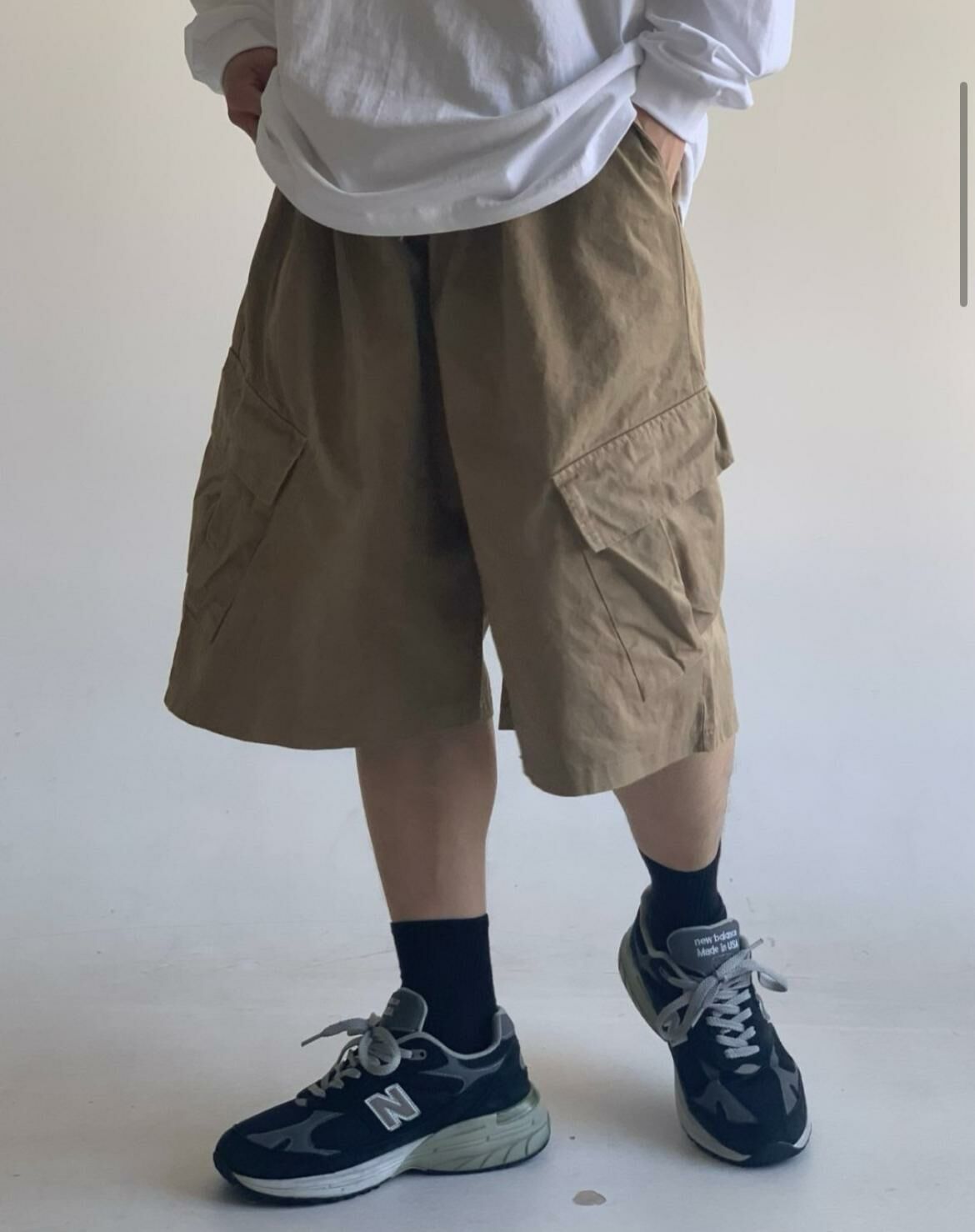 淨色工裝短褲 P2928