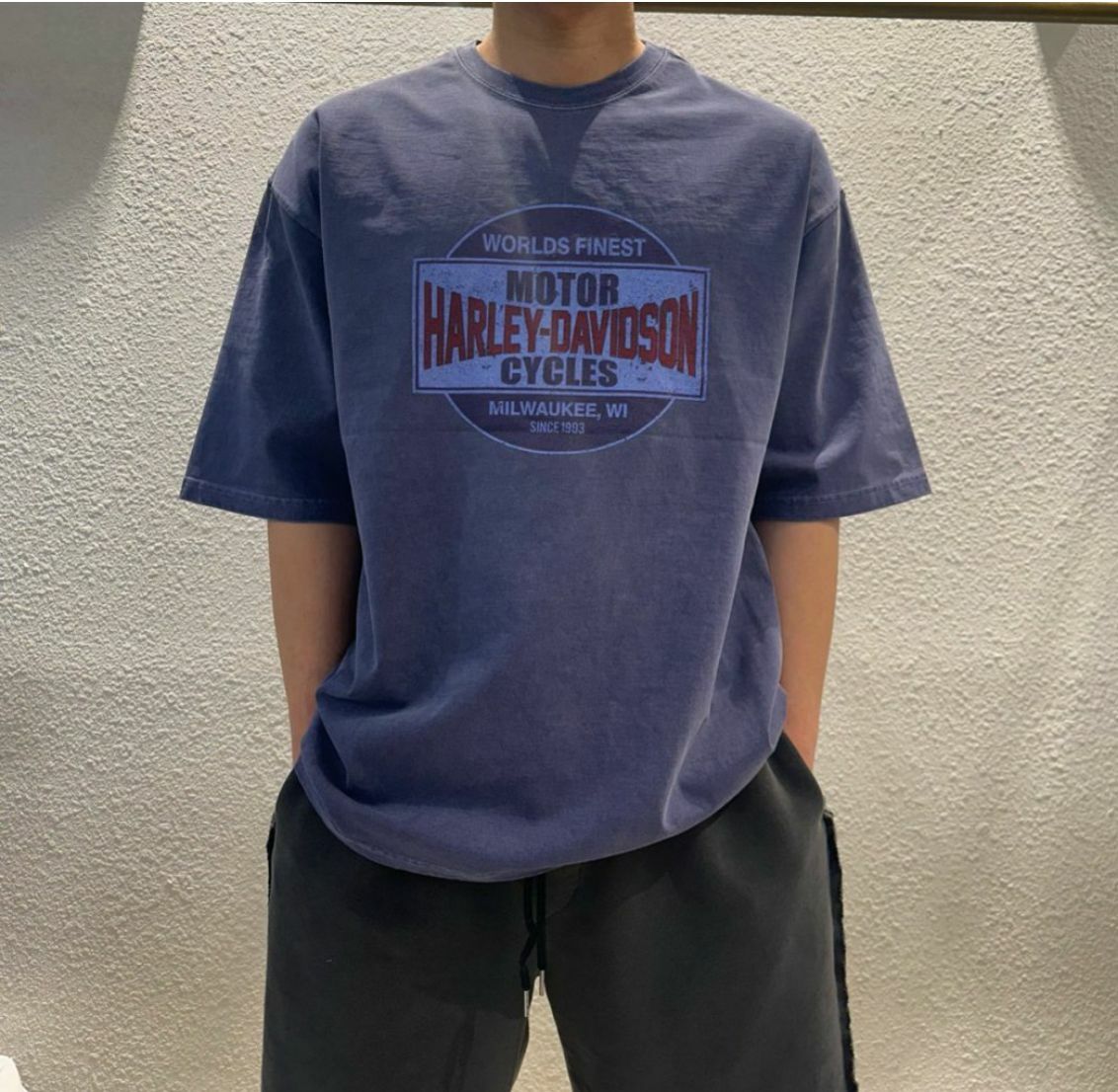 洗水英文字短袖Tee T5548