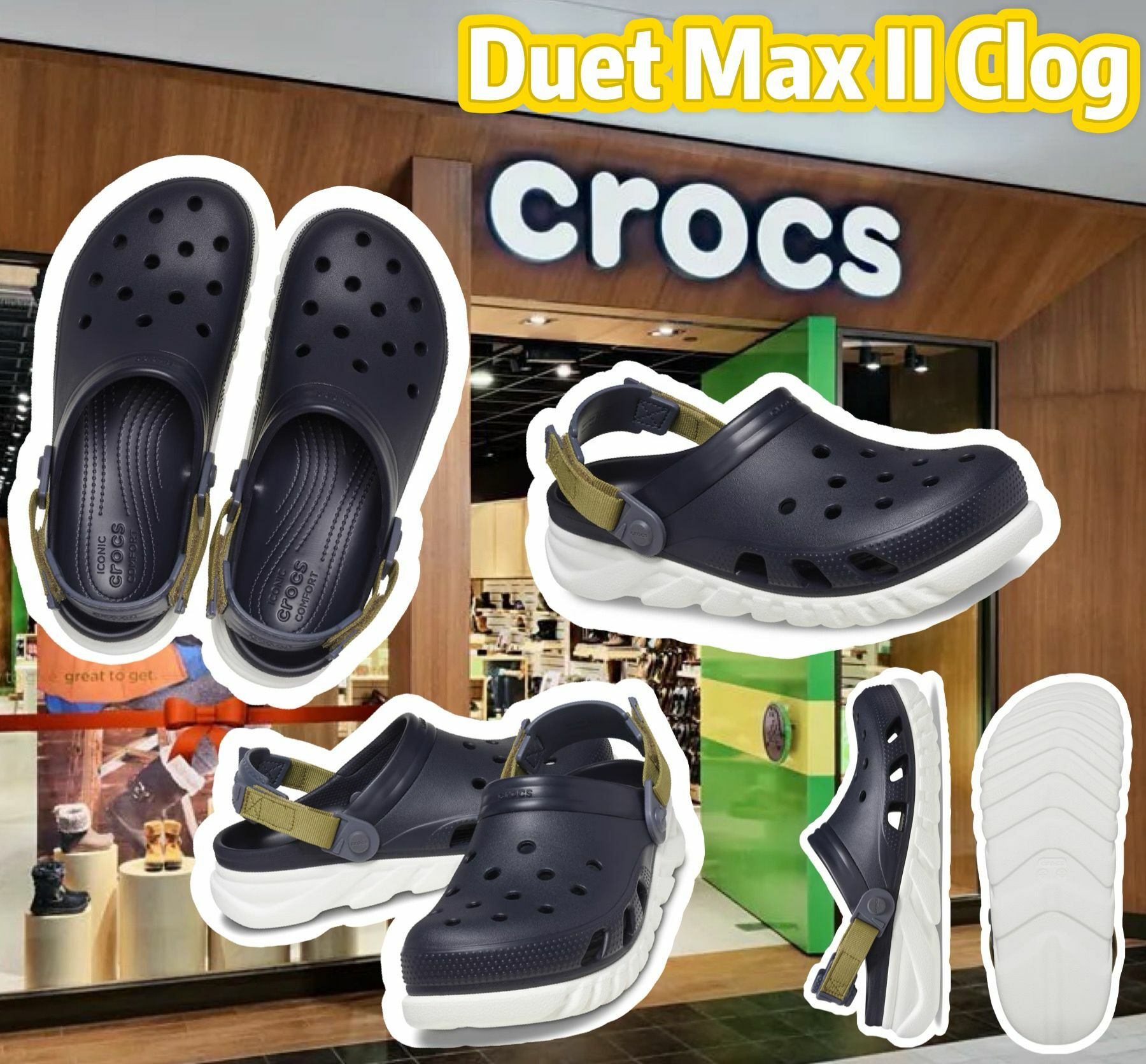 【預購】Crocs Duet Max F081503 女款洞洞鞋
