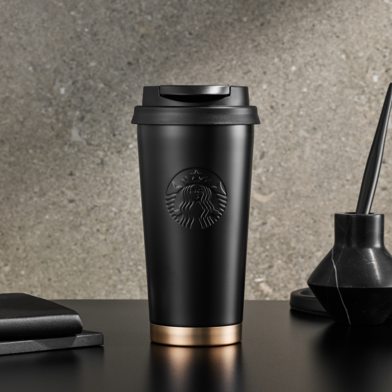 Starbucks Korea SS Elma black heritage tumbler 473ml