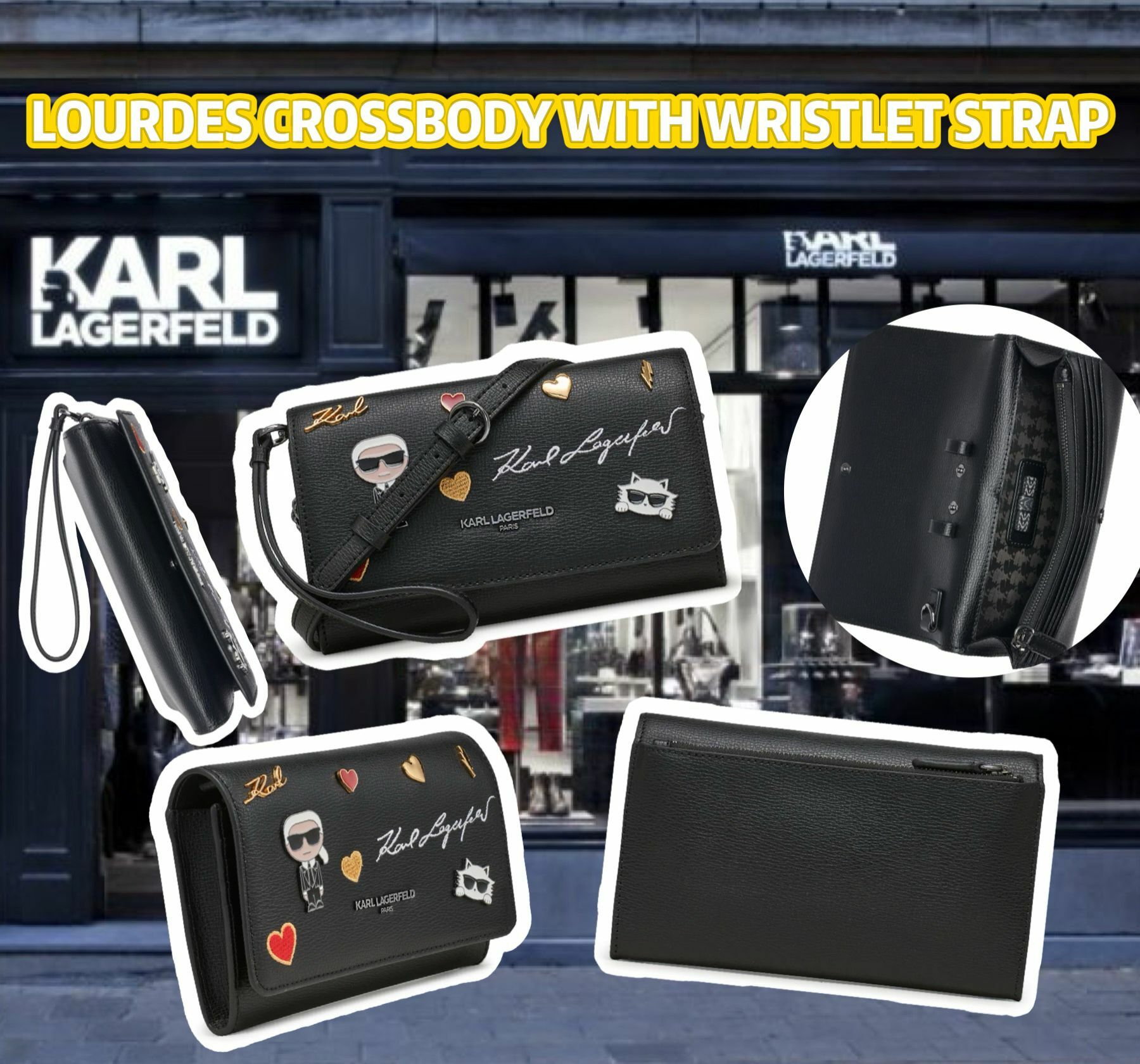 【預購】KARL LAGERFELD PARIS LOURDES F081508 斜咩袋