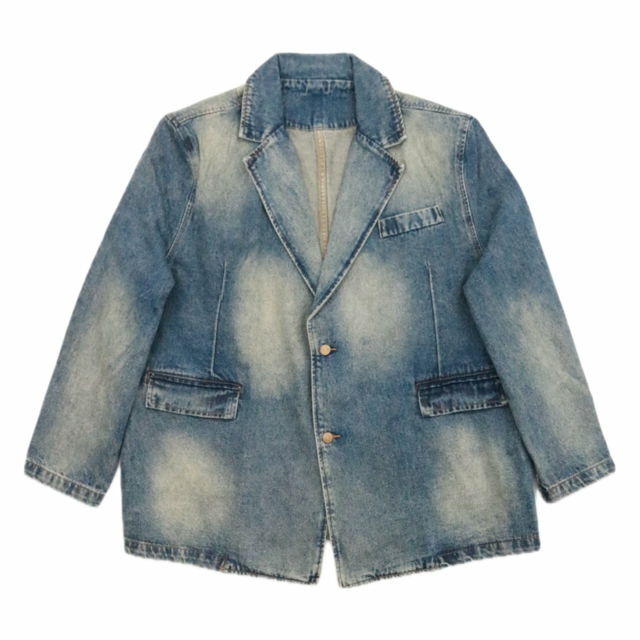 馬丁尼雙扣牛仔休閒西裝外套