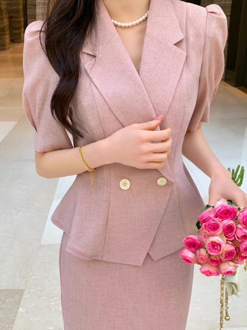 Jasmine 溫柔花瓣西裝外套 [ 4色 / S,M,L ]