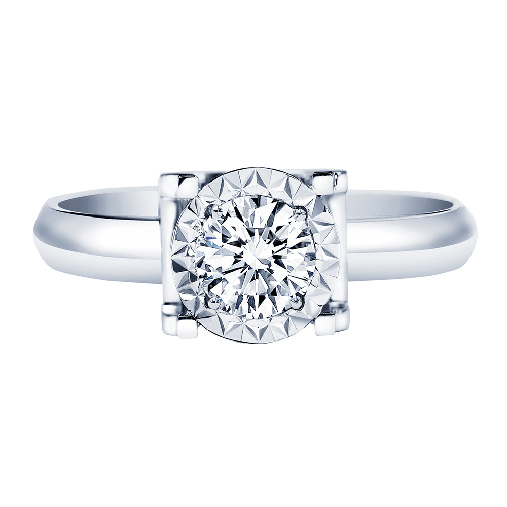 50分18K金經典雋永鑽石戒指