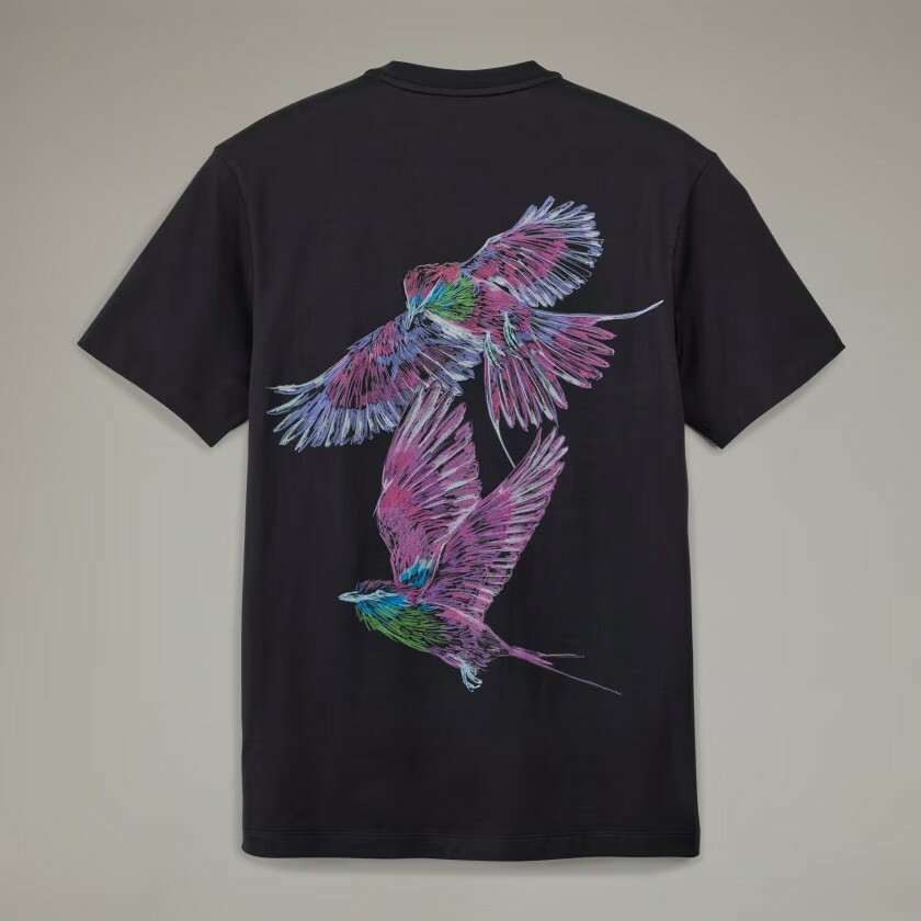 【 Y-3 U GF SS TEE 赤鳥圖案短TEE - 黑 】