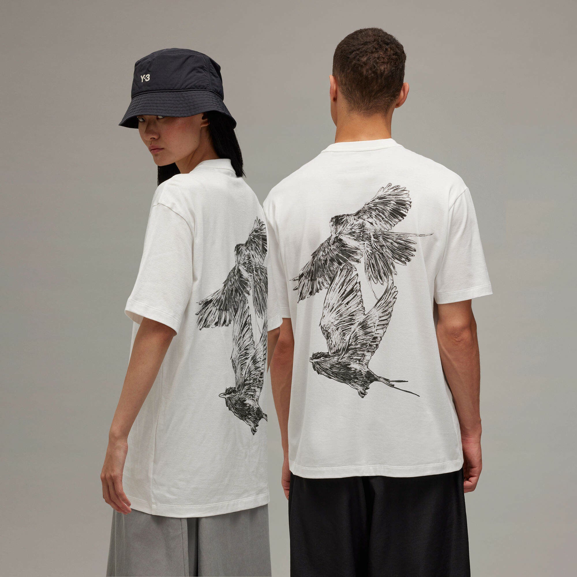 【 Y-3 U GF SS TEE 赤鳥圖案短TEE - 白 】
